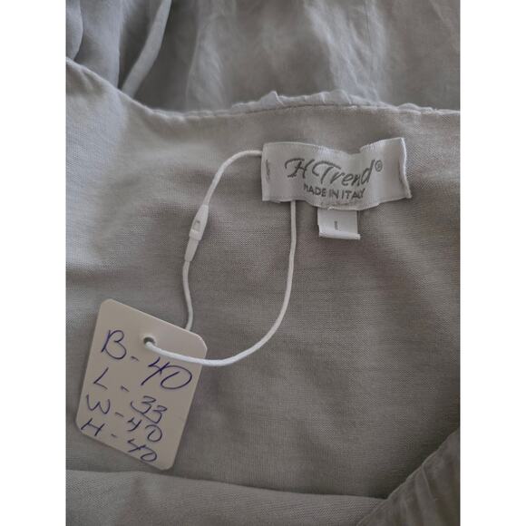 H Trend Made in Italy Silk Dress Size Large - Picture 5 of 7